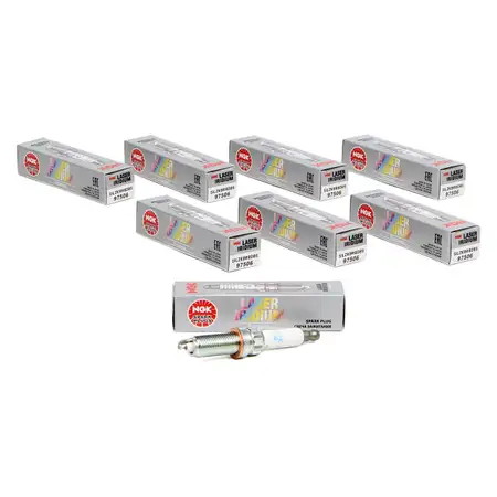 8x NGK 97506 SILZKBR8D8S Z&uuml;ndkerze f&uuml;r BMW 550i M5 650i M6 750i xDrive50i X5M X6M N63 S63