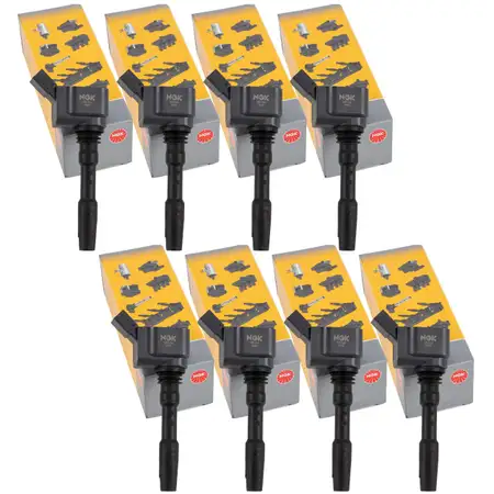 8x NGK 48409 U5154 Z&uuml;ndspule f&uuml;r PORSCHE Cayenne 9Y Panamera 4.0 GTS / Turbo / S E-Hybrid