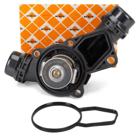 NRF 725006 EASY FIT Thermostat + Geh&auml;use + Dichtung f&uuml;r BMW E46 E39 E60/61 E38 E65 M52 M54