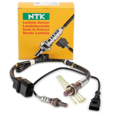 2x NTK VOR+NACH Kat Lambdasonde f&uuml;r VW Touran 1T1 1T2 Caddy 3 1.6 102 PS