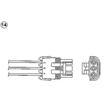 NTK 0123 Lambdasonde Katalysatorsonde Abgassonde Aussto&szlig;sonde