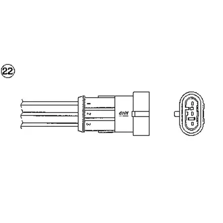 NTK 1887 Lambdasonde Katalysatorsonde Abgassonde Aussto&szlig;sonde