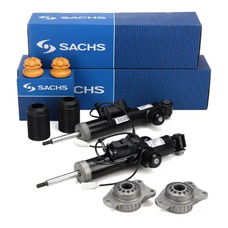 2x SACHS Sto&szlig;d&auml;mpfer + Staubschutz + Domlager f&uuml;r BMW 5er F11 Touring hinten