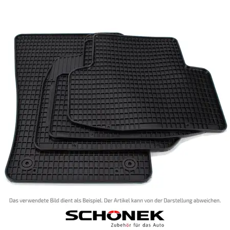 SCH&Ouml;NEK Rubber Mats - Rubber Floor Mats for TOYOTA Corolla E21 - 4-piece set