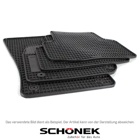 SCH&Ouml;NEK Gummimatten Gummifu&szlig;matten Fu&szlig;matten FORD Transit / Tourneo Connect V408 4-teilig