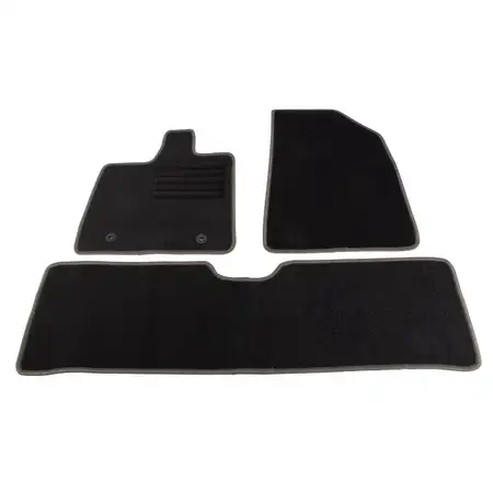 SCH&Ouml;NEK 61638 Veloursmatten Textilmatten Fu&szlig;matten f&uuml;r BYD Dolphin EV 3-teilig