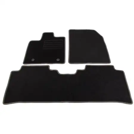 SCH&Ouml;NEK Veloursmatten Textilmatten Fu&szlig;matten f&uuml;r BYD Atto 3 EV ab Bj.02.2022 3-teilig