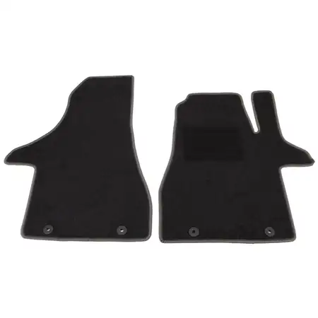 SCH&Ouml;NEK Veloursmatten Textilmatten Fu&szlig;matten f&uuml;r VW T6.1 10.2019 vorne 2-teilig