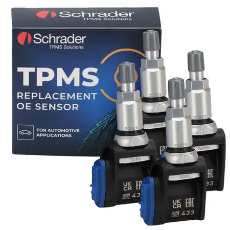 4x SCHRADER Tire Pressure Sensor for MERCEDES W206 C/A236 V295 X294 V297 X296 W223 0009058413
