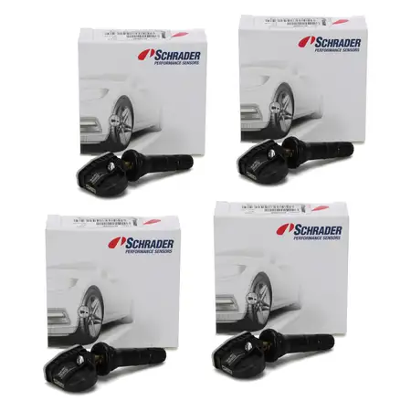 4x SCHRADER Reifendrucksensor f&uuml;r FORD Focus 4 Fiesta 7 Mondeo 5 S-Max CJ WA6 Galaxy 3 CK