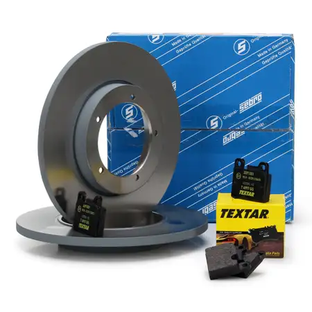 SEBRO Bremsscheiben + TEXTAR Bel&auml;ge f&uuml;r PORSCHE 911 2.0 T/E/L/S + 912 1.6 vorne