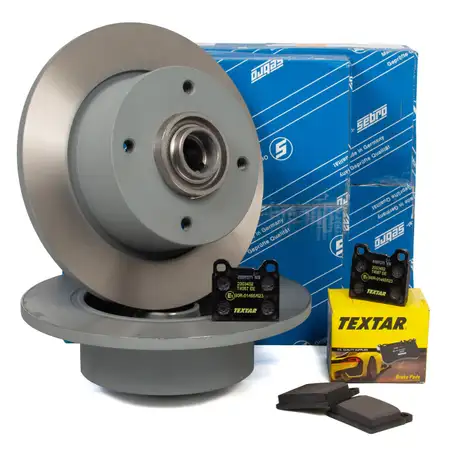 SEBRO 107117C Bremsscheiben + TEXTAR 2003402 Bel&auml;ge f&uuml;r PORSCHE 914 1.8 2.0 vorne