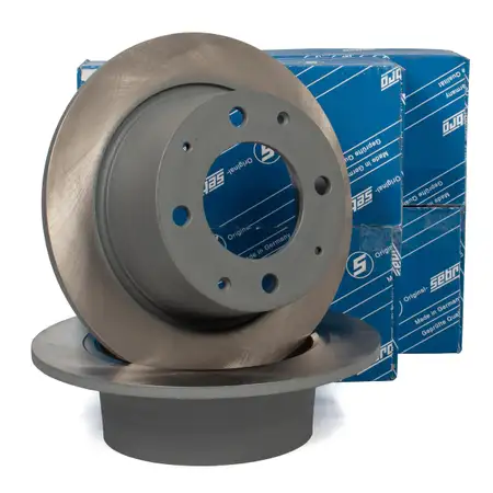 SEBRO Bremsscheiben Satz f&uuml;r PORSCHE 914 1.7 80 PS + 1.8 86 PS + 2.0 100 PS hinten