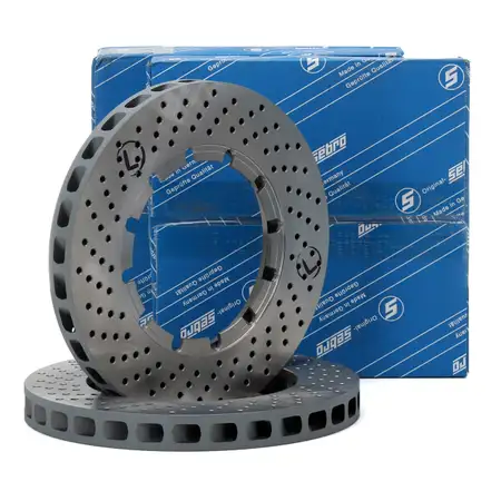 SEBRO Bremsscheiben Satz f&uuml;r PORSCHE 911 3.3 SC Turbo 301 PS bis 08.1980 vorne