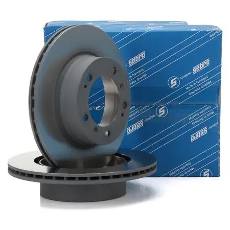 SEBRO Bremsscheiben Satz f&uuml;r PORSCHE Boxster (986) 2.5 204 PS 2.7 211-228 PS hinten