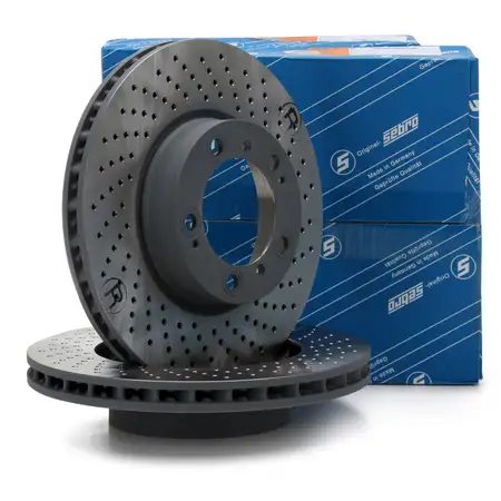 SEBRO Bremsscheiben Satz f&uuml;r PORSCHE 996 997 Boxster Cayman (986 987) vorne