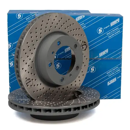 SEBRO Bremsscheiben Satz f&uuml;r PORSCHE Boxster Cayman (981) 2.7 211/265/275 PS vorne