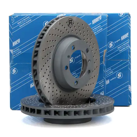 SEBRO Bremsscheiben Satz f&uuml;r PORSCHE 996 997 991 718 Boxster Cayman 982 vorne