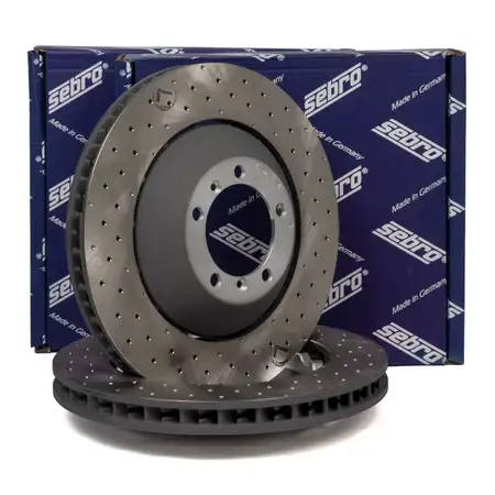 SEBRO Bremsscheiben Satz f&uuml;r PORSCHE 997 3.8 / 4.0 GT3 / RS 435/450/500 PS vorne