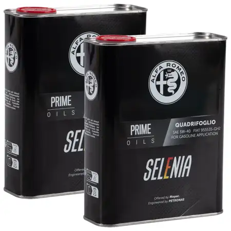 4L 4 Liter PETRONAS SELENIA QUADRIFOGLIO 5W-40 f&uuml;r ALFA ROMEO Motor&ouml;l Fiat 9.55535-GH2