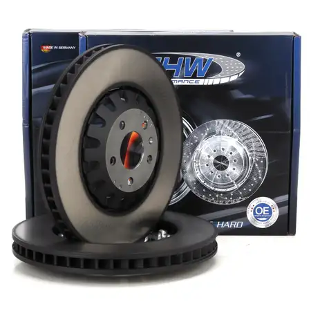 SHW Bremsscheiben Satz f&uuml;r AUDI S4 B9 S5 F5 A6 C8 A7 4K A8 Q5 FY Q7 Q8 4M VW Touareg vorne