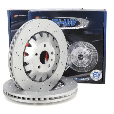 SHW Bremsscheiben Satz f&uuml;r AUDI TTRS FV PR-1LN/1ZK/1LL/1LU 400 PS vorne 8S0615301E