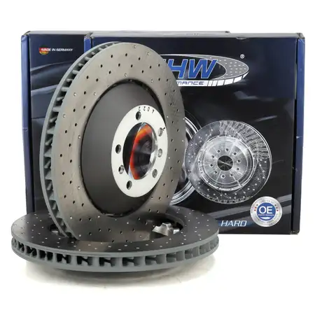 SHW Bremsscheiben Satz f&uuml;r PORSCHE 997 3.6/3.8/4.0 GT3 / RS 415-500 PS ab 01.2009 vorne