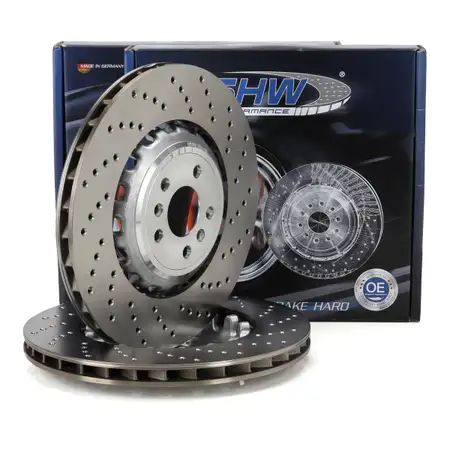SHW Bremsscheiben Satz f&uuml;r BMW 5er M5 F90 8er M8 F92 F93 F94 600/625 PS hinten