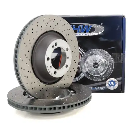 SHW Bremsscheiben Satz f&uuml;r PORSCHE 991 3.8 Turbo / S Cayman (981) 3.8 GT4 hinten