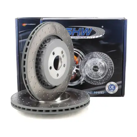 SHW Bremsscheiben Satz f&uuml;r MERCEDES S-Klasse W221 C216 S63AMG S65AMG hinten 2214230812