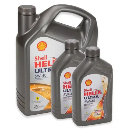 6L 6 Liter SHELL HELIX ULTRA 5W-40 5W40 Motor&ouml;l &Ouml;l MB 226/229.5 VW 502/505.00