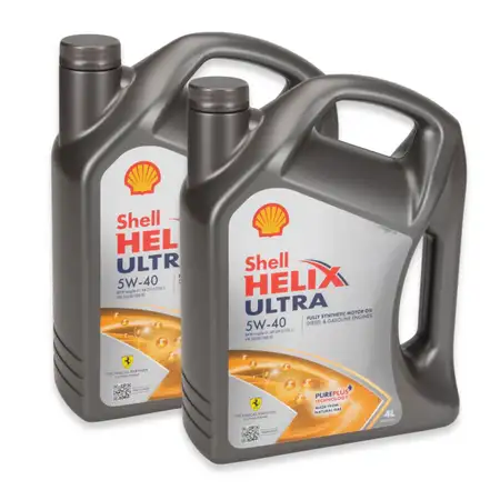 8L 8 Liter SHELL HELIX ULTRA 5W-40 5W40 Motor&ouml;l &Ouml;l MB 226/229.5 VW 502/505.00