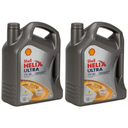 10L 10 Liter SHELL HELIX ULTRA 5W-40 Motor&ouml;l f&uuml;r BMW LL-01 MB 226/229.5 VW 502/505.00