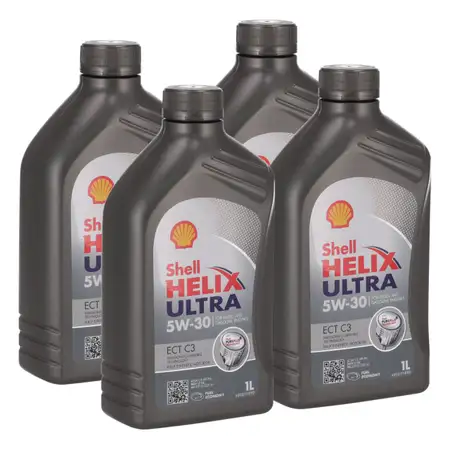 4L 4 Liter SHELL Motor&ouml;l &Ouml;l HELIX ULTRA ECT C3 5W30 dexos2 BMW LL-04 MB 229.51