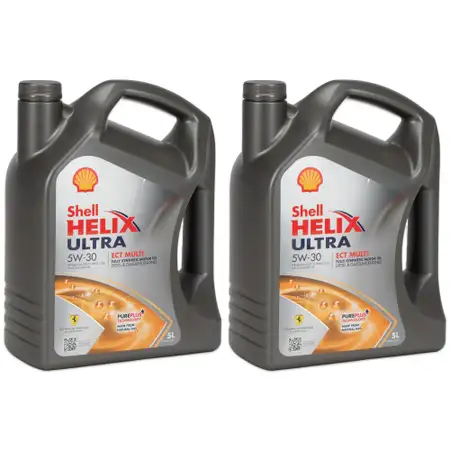10L 10 Liter SHELL HELIX ULTRA ECT MULTI 5W30 Motor&ouml;l f&uuml;r BMW LL-04 229.51/52 504/507.00