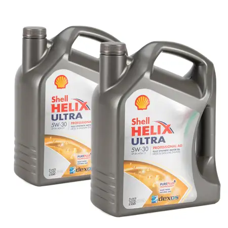 10L 10 Liter SHELL HELIX ULTRA PROFESSIONAL AG 5W-30 Motor&ouml;l &Ouml;l GM OPEL dexos2