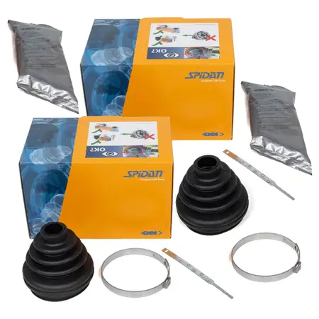 2x SPIDAN Achsmanschette Satz f&uuml;r PORSCHE 996 997 3.4-3.8 vorne radseitig 99634929100