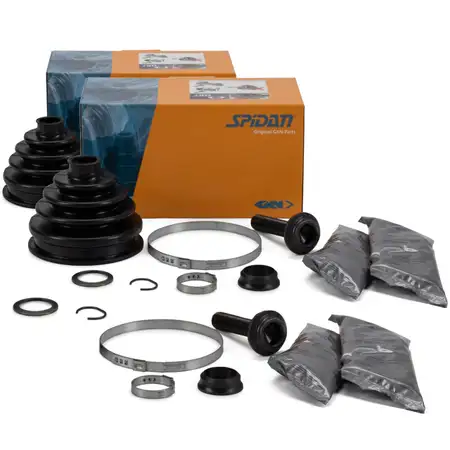 2x SPIDAN 26096 Achsmanschette Satz f&uuml;r VW Transporter T4 vorne RADSEITIG 701498203