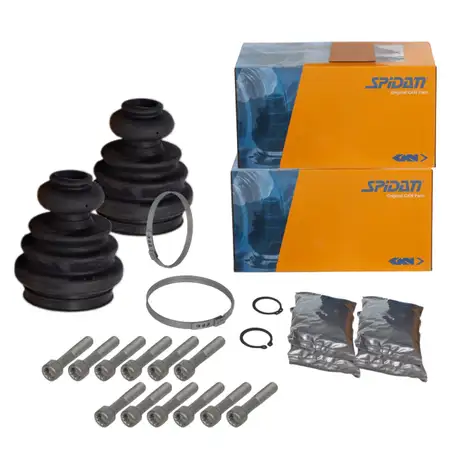 2x SPIDAN 26097 Achsmanschetten Satz f&uuml;r VW Transporter T4 vorne getriebeseitig 701498201