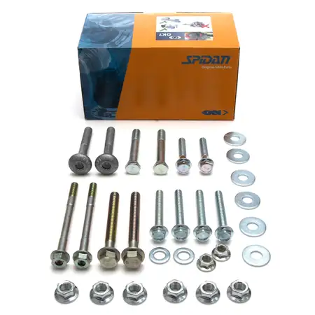 SPIDAN 59493 Montagesatz Reparatursatz Querlenker f&uuml;r AUDI A4 B9 vorne 14-teilig