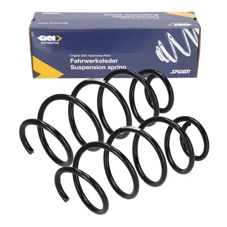 2x SPIDAN Fahrwerksfeder f&uuml;r VW Polo 5 6R 6C SEAT Ibiza 4 6J 6P SKODA Fabia 3 NJ vorne