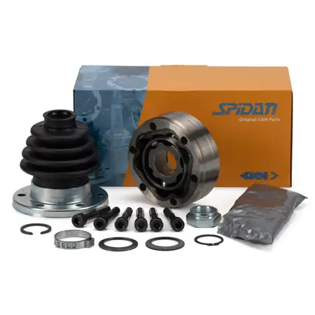SPIDAN Gelenksatz Antriebswelle f&uuml;r VW Golf 3 4 AUDI 80 B4 SEAT SKODA vorne getriebeseitig