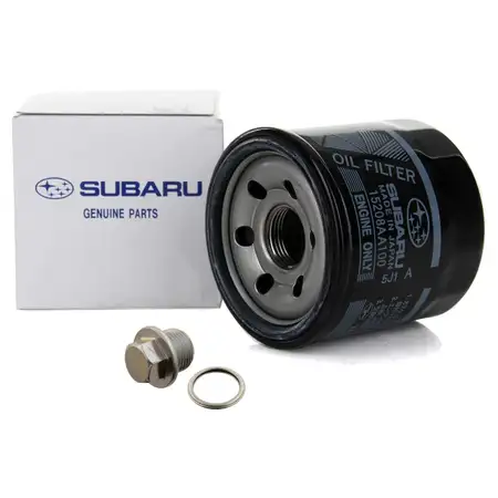 ORIGINAL &Ouml;lfilter 15208-AA100 + Schraube f&uuml;r SUBARU Forester 2.0 Impreza 1.5 Legacy 4 2.5