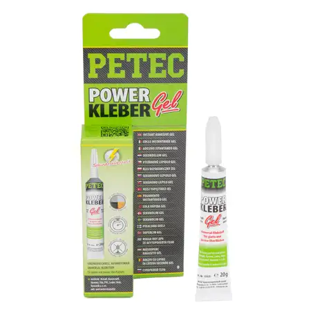 PETEC 93720 POWER Kleber GEL Sekundenkleber Universalkleber dickfl&uuml;ssig 20g