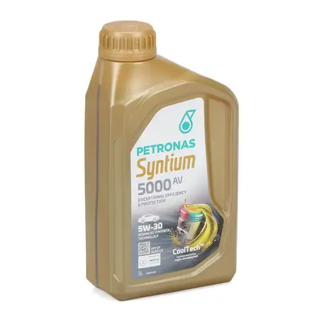 1L 1 Liter PETRONAS Syntium 5000 AV 5W-30 Motor&ouml;l &Ouml;l f&uuml;r MB 229.51/52 504/507.00 BMW LL-04