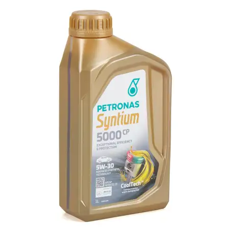 1L 1 Liter PETRONAS Syntium 5000 CP 5W-30 Motor&ouml;l &Ouml;l f&uuml;r MB 229.51/52 PSA B712290 Renault
