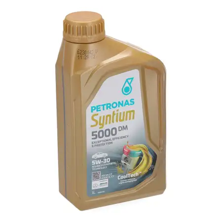 1L 1 Liter PETRONAS Syntium 5000 DM 5W-30 Motor&ouml;l &Ouml;l BMW LL-04 MB 229.51/52 VW 505.00/01