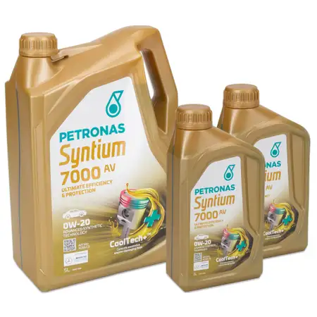 7L 7 Liter PETRONAS SYNTIUM 7000 AV 0W-20 Motor&ouml;l ACEA C5 f&uuml;r VW 508/509.00 Porsche C20