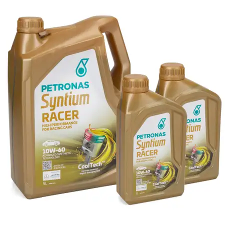 7L 7 Liter PETRONAS Syntium RACER 10W-60 Motor&ouml;l API SN/CF ACEA A3/B4 f&uuml;r FCA 9.55535-H3