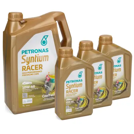 8L 8 Liter PETRONAS Syntium RACER 10W-60 Motor&ouml;l API SN/CF ACEA A3/B4 f&uuml;r FCA 9.55535-H3